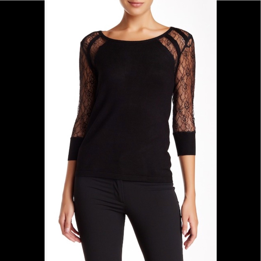 Nicole Benisti Crew Lace Sweater